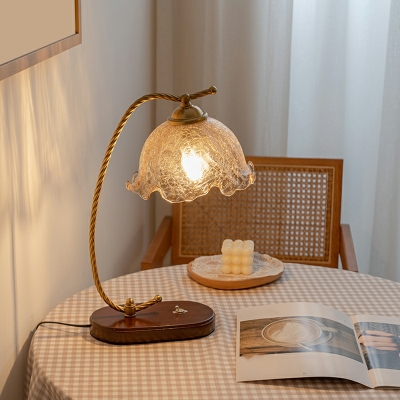 1 Light Night Table Light Contemporary Style Dome Shape Metal Material Nightstand Lamps