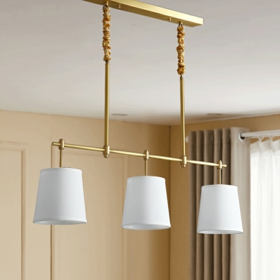3 Light Pendant Chandelier Contemporary Style Bell Shape Metal Hanging Ceiling Light