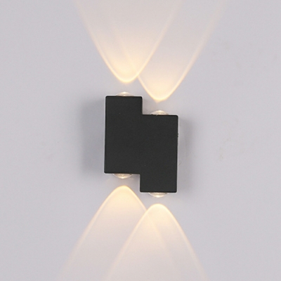 8 Light Simple Style Geometric Shape Metal Wall Mounted Light Fixture
