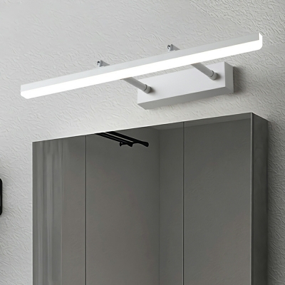 Minimalism Wall Mounted Vanity Lights Metal Linear Basic for Bathroom