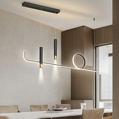 Modern LED Island Pendant Lighting Basic Linear for Dinning Room