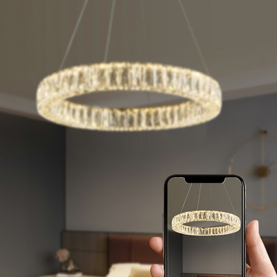 Multilayer Hanging Lamps Modern Style Crystal Ceiling Lamps for Living Room