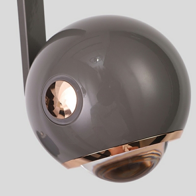 Nordic Minimalist Liftable Rotating Ball Single Pendant for Bedroom and Bar