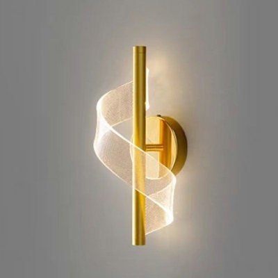 1 Light Minimalist Style Geometric Shape Metal Wall Mounted Lighting