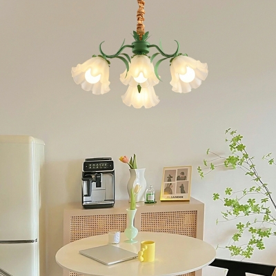 9 Light Modern Style Flower Shape Metal Chandelier Lighting Fixtures