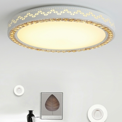 LED Modern Minimalist Crystal Ceiling Lamp for Bedroom and Living Room