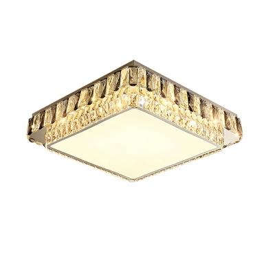 Modern Creative Crystal Third Gear Flushmount Ceiling Light for Bedroom and Living Room