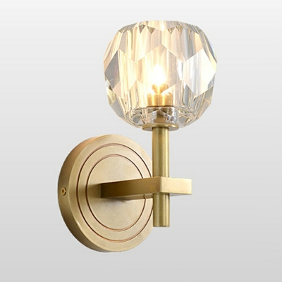 1 Light Contemporary Style Ball Shape Metal Sconce Light Fixtures