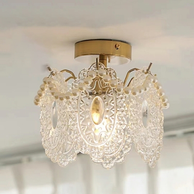 American Style Ceiling Flush Mount Lights Glass Vintage for Living Room