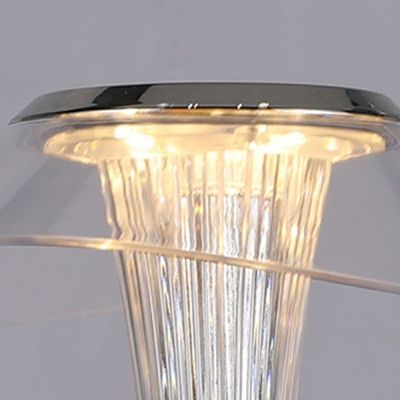 1 Light Minimalism Style Geometric Shape Metal Bedside Lamps for Bedroom