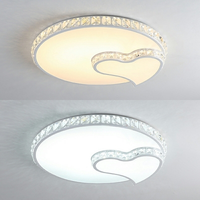 2 Light Ceiling Lamp Minimalistic Style Gometric Shape Metal Flush Mount Chandelier Lighting