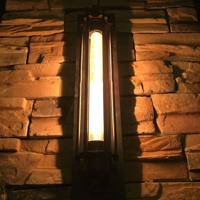 4 Light Ceiling Lamp Loft Style Pipe Shape Metal Flush Mount Chandelier Lighting