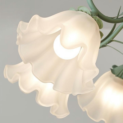 9 Light Minimalist Style Flower Shape Metal Chandelier Lighting Fixtures