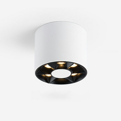 Cylinder Ceiling Mount Light Fixture Contemporary for Living Room