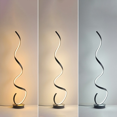 Modern Creative Spiral Line LED Floor Lamp for Living Room and Bedroom