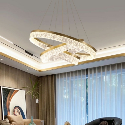 Multilayer Hanging Lamps Modern Style Acrylic Ceiling Lamps for Living Room