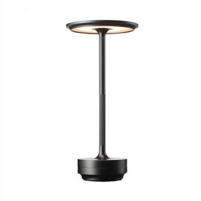 Nordic Style Disc Night Table Lamps Contemporary Metal LED for Bedroom