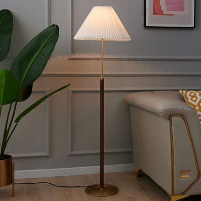 1 Light Contemporary Style Cone Shape Metal Floor Standing Lamps