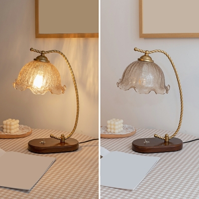 1 Light Night Table Light Contemporary Style Dome Shape Metal Material Nightstand Lamps