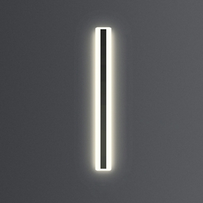 1 Light Simple Style Rectangle Shape Metal Wall Mounted Light Fixture