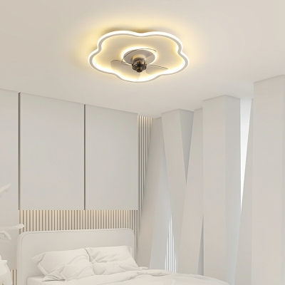 Acrylic Flush Mount Fan Light Children's Room Style Flush Mount Fan Lights for Living Room