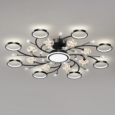 Acrylic Flush Mount Fixture Contemporary Style Flush Mount Lights for Living Room