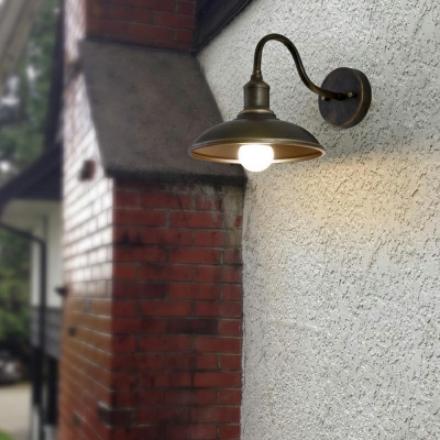 American Style Household Retro Wrought Iron Wall Light for Outdoor and Walkway