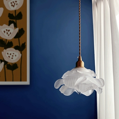Industrial Glass Pendant Light Fixtures Vintage Basic for Bedroom