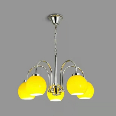 Medieval Style Bauhaus Creative Glass Chandelier for Living Room and Bedroom