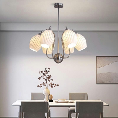 Metal and Glass Chandelier Lighting Fixtures Modern for Living Room