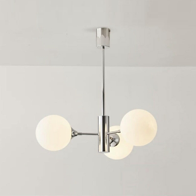 Minimalism Chandelier Lighting Fixtures Globe Glass for Living Room