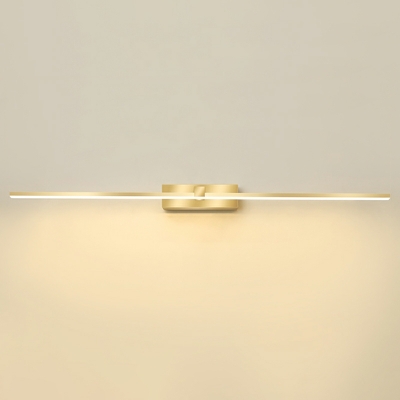 1 Light Minimalistic Style Linear Shape Metal Wall Mounted Vanity Lights