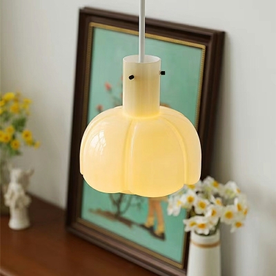 Drum Hanging Lamps Modern Style Glass Ceiling Pendant Light for Bedroom