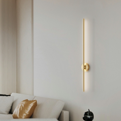 Minimalism LED Linear Sconce Light Fixtures Metal for Living Room