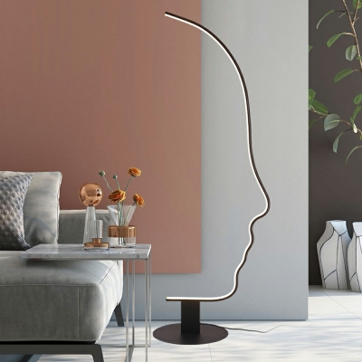 Modern Minimalist Creative Line Floor Lamp for Bedroom and Living Room