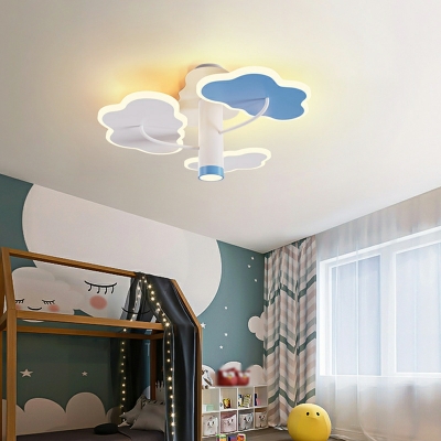 Nordic Creative Acrylic Cloud LED Ceiling Light Fixture for Bedroom