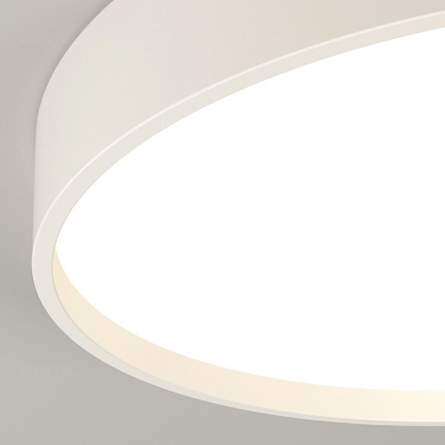 Nordic Minimalist Round Cream Style LED Ceiling Lamp for Bedroom