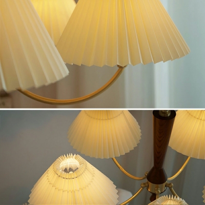 5 Light Traditional Style Cone Shape Metal Chandelier Lighting Fixtures