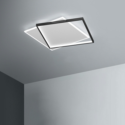 LED Minimalist Square Ceiling Light Fixture for Bedroom and Living Room