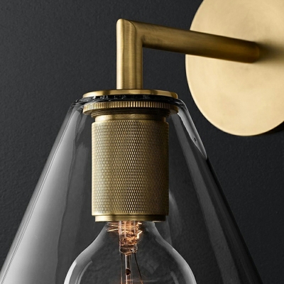 Modern Creative Metal Glass Vanity Lamp for Aisle and Bathroom