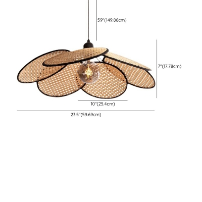 Modern Creative Rattan Hanging Lamp for Living Room and Dining Room
