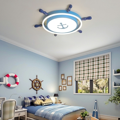 Modern Creative Rudder LED Flushmount Ceiling Light for Children's Room