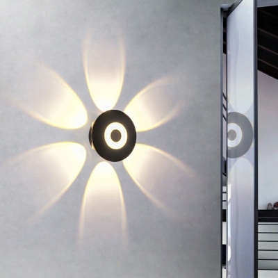 Modern Minimalist Aluminum Wall Mount Fixture Waterproof LED Wall Light for Aisle and Outdoor