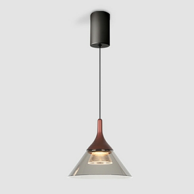 Nordic Minimalist Liftable Conical Small Hanging Lamp for Bedroom and Bar