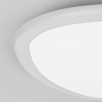 White Minimalist Ultra-thin Triangle LED Flushmount Ceiling Light for Bedroom