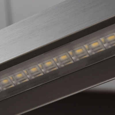 1 Light Minimalist Style Linear Shape Metal Island Lighting Fixtures
