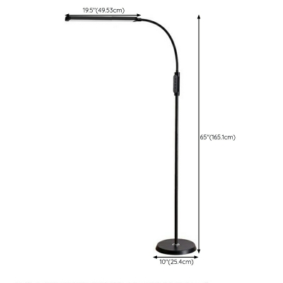 1 Light Modernist Style Linear Shape Metal Standing Floor Lamp