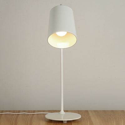 Metal Drum Night Table Lamps Minimalism Macaron for Bedroom