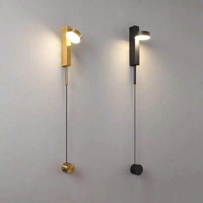 Minimalism Wall Mounted Lights Adjustable LED Metal for Bedroom