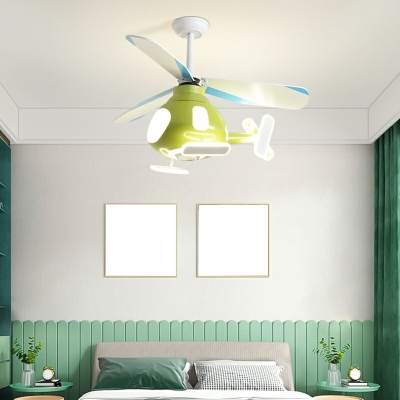 Plane Shape Ceiling Fans Contemporary Cartoon for Kid's Room